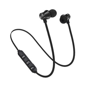 Magnetic Bluetooth Sports Earphones Black
