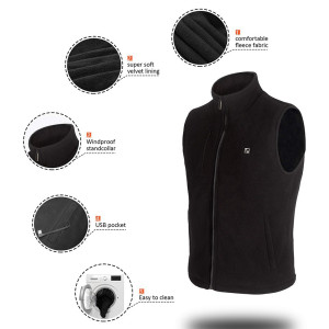 Lifebee Electric Heated Vest Size XL Black