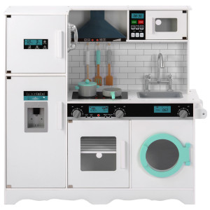 Wooden Pretend Play Kitchen Set White
