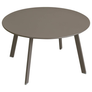 Table d'appoint de jardin rond SAONA Tonka 70 x 40 cm - Acier traité époxy, Traitement antirouille renforcé Hespéride