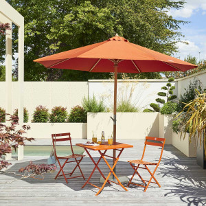 Parasol droit TINAEI Terre battue 3 m - Roland-Garros x Hespéride
