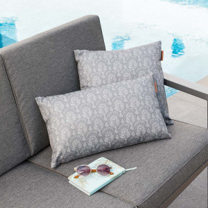Coussin déco d'extérieur ADIYA Ardoise 40 x cm - Polyester Hespéride