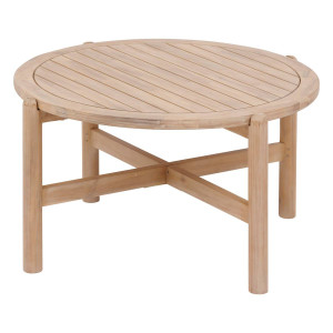 Table basse de jardin ronde DEONA Acacia 80 x 48 cm - certifié FSC® Hespéride
