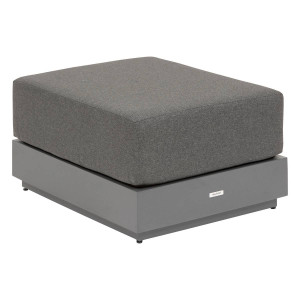 Pouf de jardin ALLURE Graphite   Gris foncé Aluminium traité époxy, Oléfine Hespéride