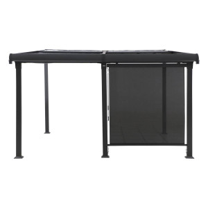 Store ENOLIE Ardoise Pour Côté 2 m - 1,8 Aluminium, Texaline Hespéride