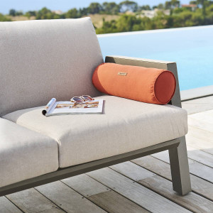 Traversin d'extérieur KORAI Terracotta 45 x 15 cm - Polyester Hespéride