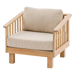 Fauteuil de salon jardin XENIA Acacia certifié FSC® Hespéride