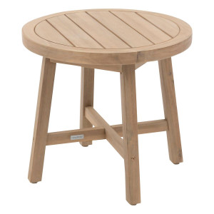 Table d'appoint de jardin ronde PAPOUASIE Acacia 55 x 51 cm - certifié FSC® Hespéride