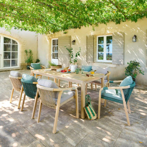 Table de jardin DEONA Acacia 8 places - certifié FSC® Hespéride