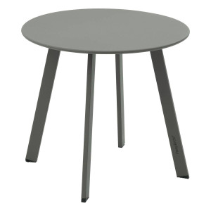 Table d'appoint de jardin rond SAONA Vert laurier 70 x 40 cm - Acier traité époxy, Traitement antirouille renforcé Hespéride