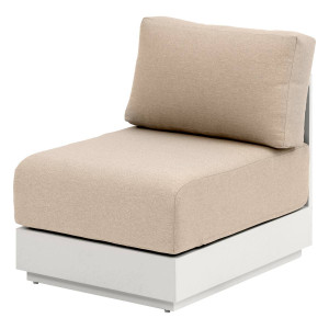 Chauffeuse de jardin ALLURE Avoine Aluminium traité époxy, Polyester Hespéride