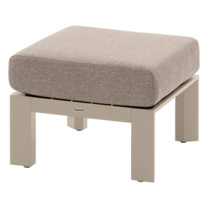Pouf de jardin ÉVASION Argile Aluminium traité époxy, Oléfine Hespéride