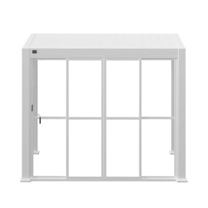 Portes coulissantes EVORA Blanc Pour Côté 3,6 m - 3,4 x 2,3 Aluminium traité époxy Hespéride