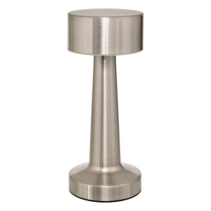 ATMOSPHERA Lampe d'extérieur HALTO rechargeable USB Argenté H. 21 cm Hespéride