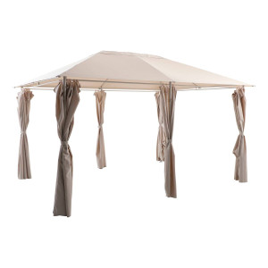 Toile de tonnelle SANTORINI Beige Lin Pour 4 x 3 m - Acier, Polyester Hespéride