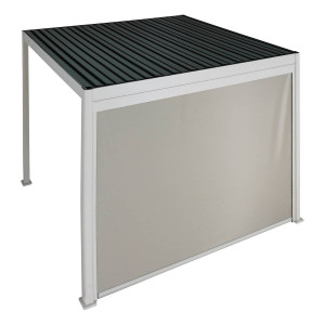 Store EVORA Argile Pour Côté 3 m - 2,7 Aluminium, Texaline Hespéride