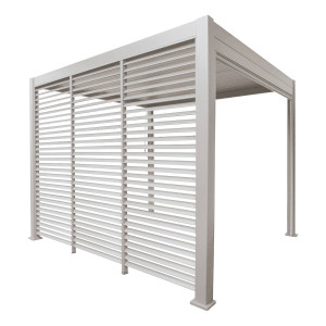 Persienne fixe EVORA Argile Pour Côté 3 m - 1/3 0,9 x 2,4 Aluminium traité époxy Hespéride