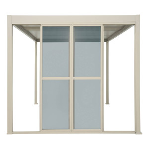 Portes coulissantes EVORA Argile Pour Côté 3 m - 2,7 x 2,3 Aluminium traité époxy Hespéride