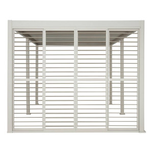 Persienne coulissante EVORA Argile Pour Côté 3 m - 2,7 x 2,3 Aluminium traité époxy Hespéride