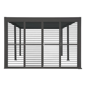 Persienne coulissante EVORA Argile Pour Côté 4 m - 2,4 x 3,7 Aluminium traité époxy Hespéride