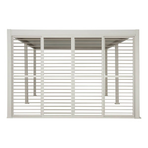 Persienne coulissante EVORA Argile Pour Côté 4 m - 2,4 x 3,7 Aluminium traité époxy Hespéride