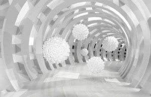 Fototapete 3D Tunnel, surreal, Fantasie, wallpaper, Perspektive