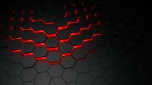 Fototapete Andere Sechseck, abstrakt, schwarz, Textur, Hintergrund