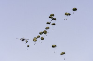 Fototapete Fallschirm, Himmel, Gleitschirmfliegen, fliegend, Gleitschi