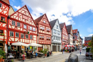 Fototapete Markt, Marktplatz, Stadtverwaltung, Kirche, bavaria