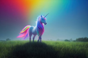 Fototapete Andere Einhorn, Tier, Pferd, Illustration, schnelles Pferd