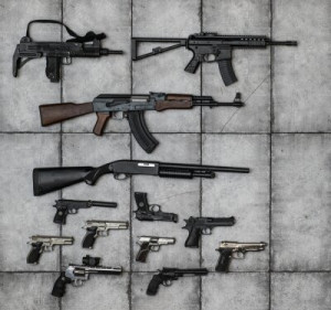 Fototapete Andere stapeln, Schusswaffe, arsenal, gun, Waffe