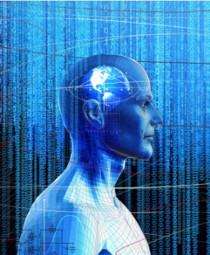 Fototapete künstliche, Intelligenz, Maschine, arbeiten, reagieren