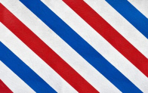 Fototapete Andere Barbershop, Farben, gemalt, in Gips, Wand