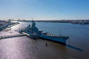 Fototapete Andere Schlachtschiff, gun, Radar, versenden, Kriegsschiff