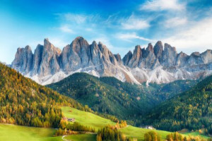 Fototapete Berge Berg, Dolomit, sankt, di, italien