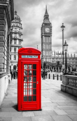 Fototapete 3D red, reisen, Stadt, Ortschaft, england