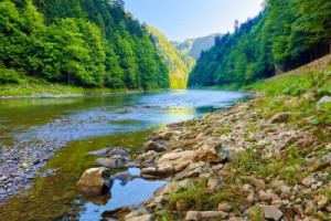 Fototapete Fluss Schönheit, ansehen, Hintergrund, Natur, im Freien