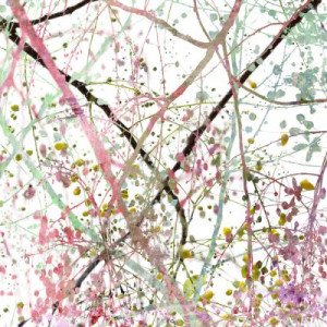 Fototapete Andere gelb, schwarz, art, rosa, Textur