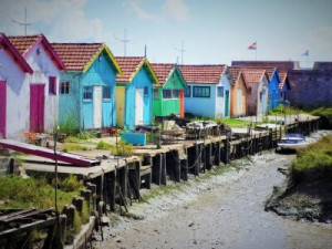 Fototapete Andere Schiff, Farbe, Meer, Fischerei, Hütte