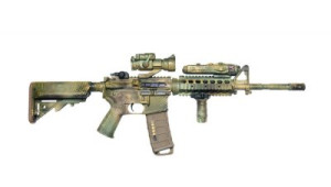 Fototapete Andere Waffe, Gewehr, isoliert, weiß, Armee