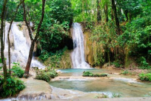 Fototapete Andere Wasserfall, Wasser, Natur, Wald, Stream