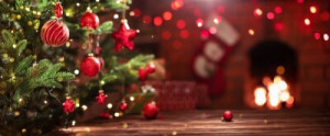 Fototapete Andere Weihnachtsbaum, Weihnachten, Zuhause, Feuerstelle, U