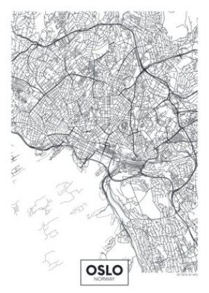 Fototapete Andere Karte, Oslo, norge, Skandinavien, nordic