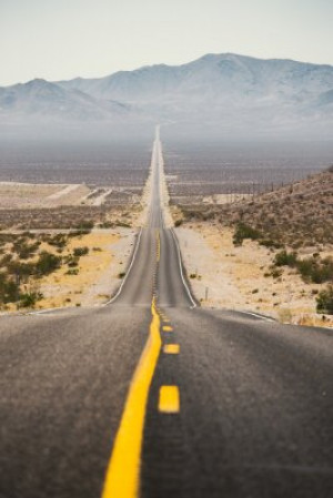 Fototapete Andere Straße, Autobahn, Amerika, uns, Fernweh