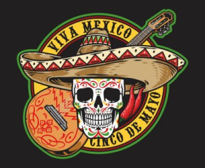 Fototapete Andere Zucker, Schädel, Mexiko, Gitarre, Sombrero