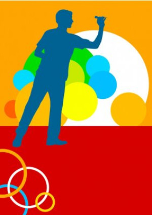 Fototapete Andere Illustration, Grafik, Schuss, Sport, Aufsichtsrat