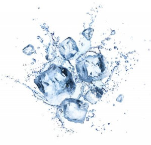 Fototapete Eis, cube, splash, Wasser, weiß