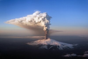 Fototapete Andere Ausbruch, etna, wollen