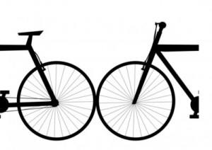 Fototapete Fahrrad, isoliert, Steuer, weiß, Sport