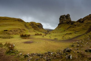 Fototapete grün, Hochland, Schottland, schottisch, Großbritannien